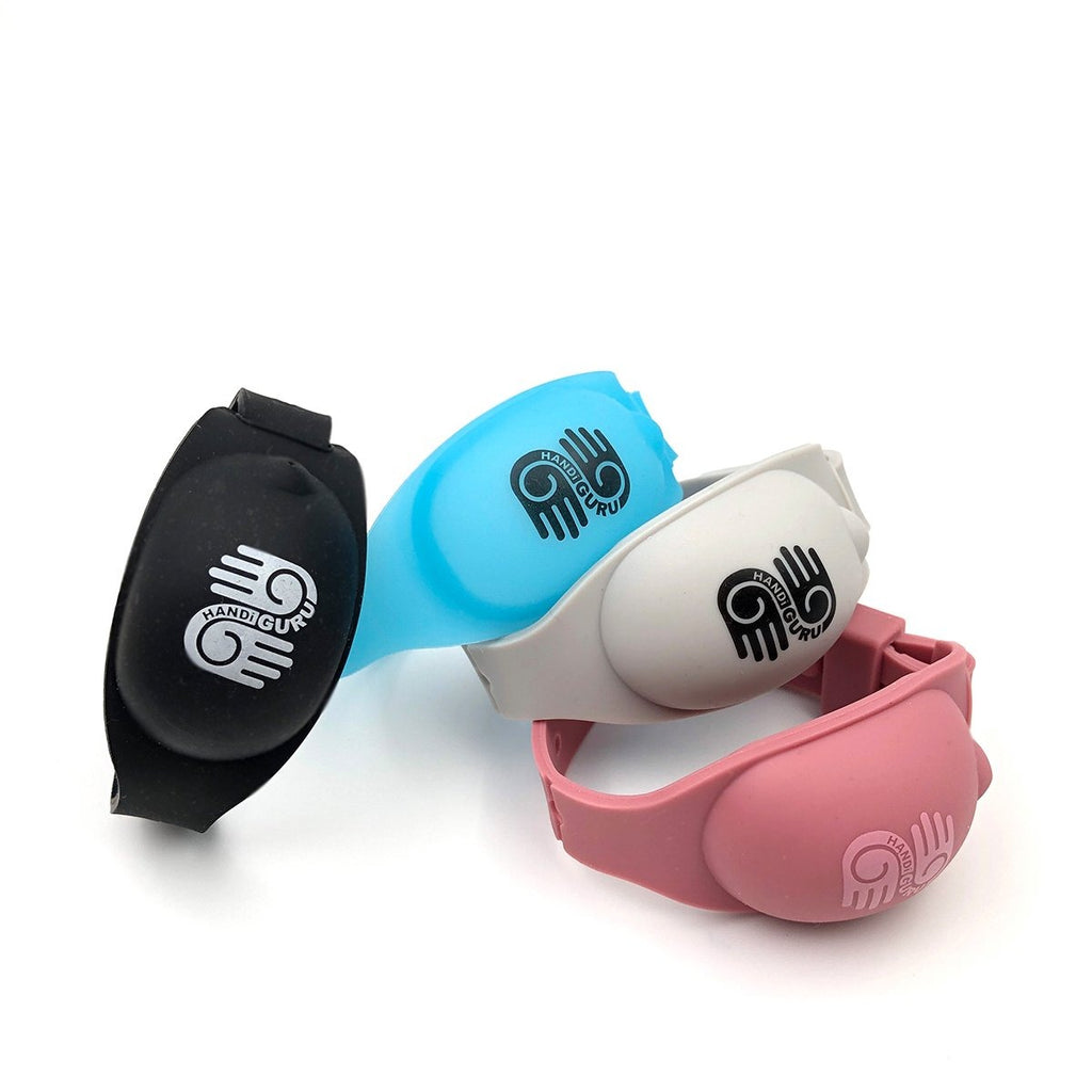 HandiGuru refillable silicone solid color Wristband
