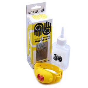 <b>HandiGuru</b> Refillable Silicone Wristband Kits | <b>Solid Colors</b>